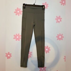 Women's Olive High-Waist Leggings